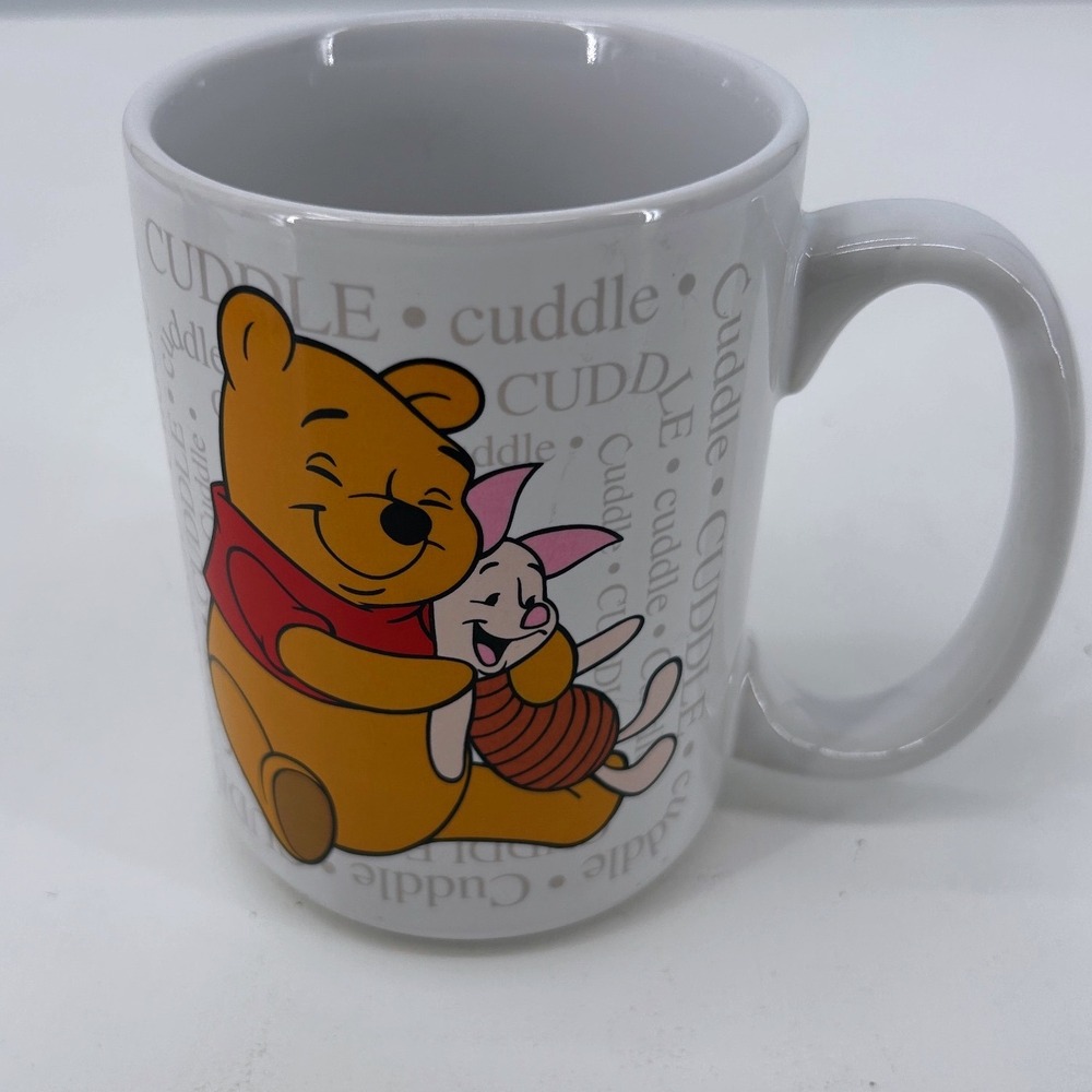 Disney Winnie the Pooh Piglet Cuddle Definition Coffee Mug White Ceramic